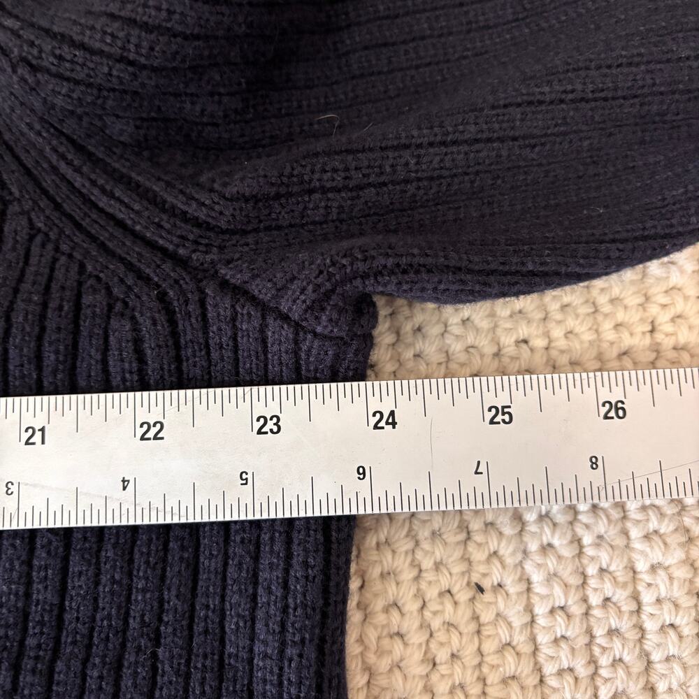 Theory Sweater Jacket Men XL Blue Ryke Cashton Cotton Cashmere Full Zip Cardigan - Picture 4 of 8